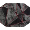 Hot Rug'd Cracked Ice Carpet & Hard Floor Chair Mat, 36" x 48", Gray/Red (AMB9103) Chair Mats