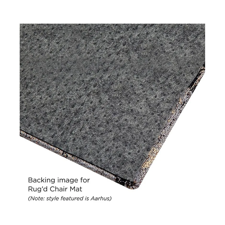 Sale Rug'd Luxor Carpet & Hard Floor Chair Mat, 36" x 48", Brown/Ivory (AMB9019) Chair Mats