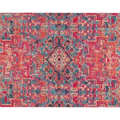 New Rug'd Merida Carpet & Hard Floor Chair Mat, 36" x 48'', Low-Pile, Multicolored (AMB9001S) Chair Mats