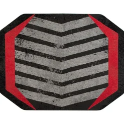Discount Rug'd Prizm Red Carpet & Hard Floor Chair Mat, 36" x 48", Gray/Red (AMB9107) Chair Mats