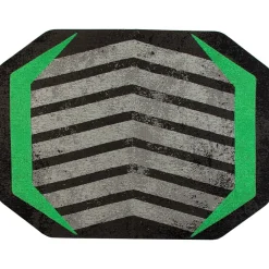 Best Rug'd Prizm Green Carpet & Hard Floor Chair Mat, 36" x 48", Gray/Green (AMB9106) Chair Mats