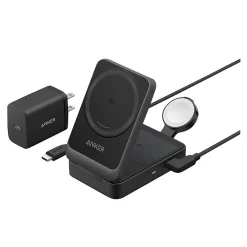 Anker MagGo MagSafe USB-C MagSafe Wireless Charging Station for Apple, Black (B2557J11-1)