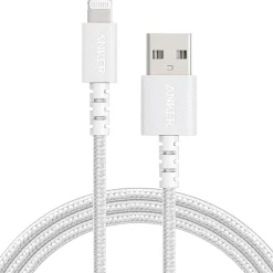 Anker Powerline Select+ USB-A to Lightning Charging Cable, 6 ft., White (A8013H21-1)