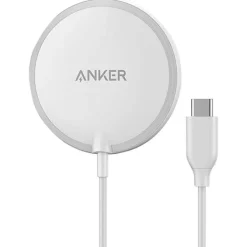 Anker PowerWave 6' MagSafe USB-C Magnetic 7.5W Charging Pad for Apple, White (A2565H21-1)