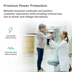 Battery Backup<APC Series 750VA UPS with SmartConnect, 6-Outlets, Black (SMT750C)