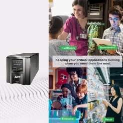 Battery Backup<APC Series 750VA UPS with SmartConnect, 6-Outlets, Black (SMT750C)