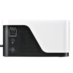 Battery Backup<APC UPS Battery Backup, 700VA UPS with 4 Backup Battery Outlets, USB Type-C, White (BE700G3)