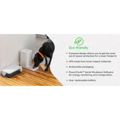 Battery Backup<APC UPS Battery Backup, 900VA UPS with 6 Backup Battery Outlets, USB Type-C, White (BE900G3)