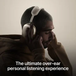 Apple AirPods Max Wireless Active Noise Canceling Over-Ear Headset, USB-C, Bluetooth, Starlight (MWW53AM/A)