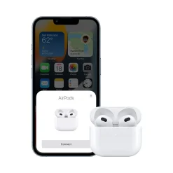 Apple AirPods (3rd Gen) Bluetooth Earbuds with Lightning Charging Case, White (MPNY3AM/A)