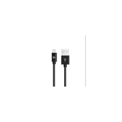 LAX Gadgets Apple Certified Durable Lightning Cable for iPhone, iPad, 4ft Black (LGHTMFI4FT-BLK)