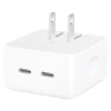 Apple Dual USB Type-C Compact Power Adapter, White (MNWM3AM/A)