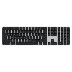 Apple Magic Keyboard with Touch ID and Numeric Keypad Wireless, Silver/Black Keys (MMMR3LL/A)* Keyboards