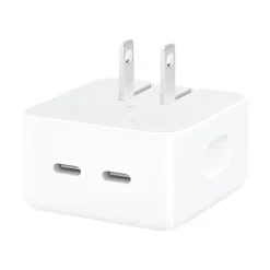 Apple 35W Dual USB-C Port Compact Power Adapter for MacBook Air, White (MW2H3AM/A)