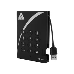 Apricorn Aegis Padlock 3.0 2 TB USB 3.0 External Hard Drive, Black (A25-3PL256-2000)* External Hard Drives