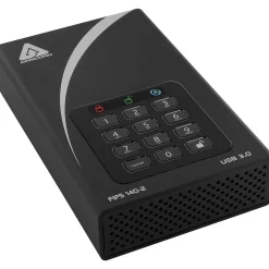 Apricorn Aegis Padlock DT 10TB USB 3.0 External Hard Drive, Black (ADT-3PL256F-10TB)* External Hard Drives
