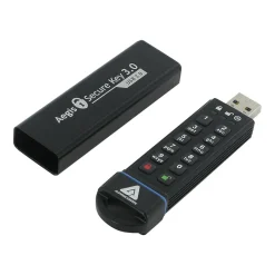 Apricorn Aegis Secure Key 16GB USB 3.0 Type A Flash Drive, Black (ASK3-16GB)* Usb Flash Drives