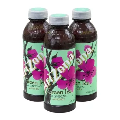 Tea<Arizona Green Tea Ginseng and Honey, 16 Oz., 24/Pack (900-00086)