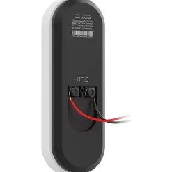 Smart Doorbells<Arlo Essential Wi-Fi Wired Smart Video Doorbell, White (AVD1001-100NAS)