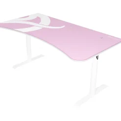 Sale Arena 63"W Gaming Desk, White/Pink (ARENA-NA-WHITE-PINK) Computer Desks