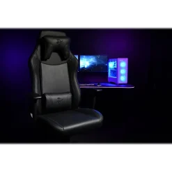 Clearance Vernazza Faux Leather Ergonomic Rocker Gaming Chair, Pure Black (VERNAZZA-XL-SPU-PBK) Gaming Chairs