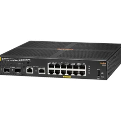 Aruba 6000 12-port 1GbE PoE Layer 2 Switch, Black (R8N89A#ABA)* Ethernet Switches & Splitters