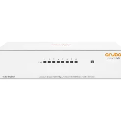 Aruba 1430 8-Port Gigabit Ethernet Unmanaged Switch, White (R8R45A#ABA)* Ethernet Switches & Splitters