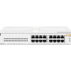 Aruba 1430 16-Port Gigabit Ethernet Unmanaged Switch, White (R8R48A#ABA)* Ethernet Switches & Splitters
