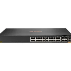 Aruba 6300F 24-Port Gigabit Ethernet Managed Switch, 10/100/1000 Mbps, Black (JL666A#ABA)* Ethernet Switches & Splitters
