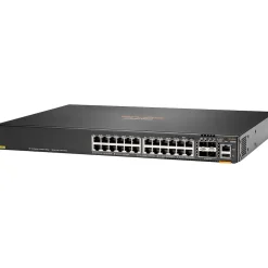 Aruba 6300F 24-Port Gigabit Ethernet Managed Switch, 10/100/1000 Mbps, Black (JL666A#ABA)* Ethernet Switches & Splitters