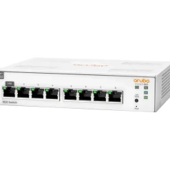 Aruba Instant On 1830 8-Port Gigabit Ethernet Managed Switch, 10/100/1000 Mbps, White (JL810A#ABA)* Ethernet Switches & Splitters