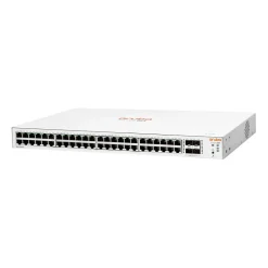 Aruba Instant On 1830 48-Port Gigabit Ethernet Managed Switch, 10/100/1000 Mbps, White (JL814A#ABA)* Ethernet Switches & Splitters