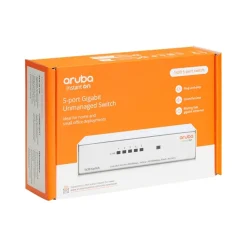 Aruba Instant On 1430 5-Port Gigabit Ethernet Unmanaged Switch, White (R8R44A#ABA)* Ethernet Switches & Splitters