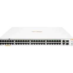Aruba Instant On 1960 48-Port Gigabit Ethernet Managed Switch, 10/100/1000 Mbps, White (JL809A#ABA)* Ethernet Switches & Splitters
