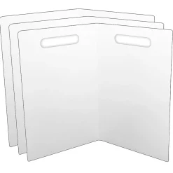 Hot Folding Magnetic Whiteboard, 14" x 18", 3/Bundle (ASH60000-3) Dry Erase
