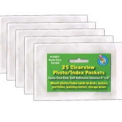 Ashley Heavyweight Sheet Protector, 4" x 6", Clear, 25 Per Pack, 5 Packs (ASH10407-5) Outlet