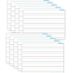 New Productions® Smart Poly® PosterMat Pals® Space Savers Handwriting, 1" Ruling, 13" x 9.5", Pack of 10 (ASH97001) Dry Erase