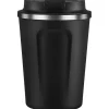 ASOBU Cafe Compact Stainless Steel Vacuum Insulated Travel Mug, 13 oz., Black (ADNABF22BK)
