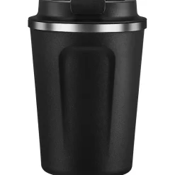 ASOBU Cafe Compact Stainless Steel Vacuum Insulated Travel Mug, 13 oz., Black (ADNABF22BK)