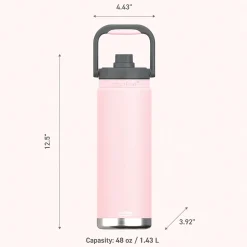 Water Bottles<ASOBU Canyon Stainless Steel Vacuum Insulated Water Bottle, 50 oz., Pink (ADNATMF7P)