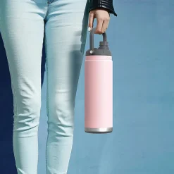 Water Bottles<ASOBU Canyon Stainless Steel Vacuum Insulated Water Bottle, 50 oz., Pink (ADNATMF7P)