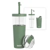 ASOBU Marina See-Through Triton Tumbler with Flexible Straw, 28 oz., Green (ICT400)