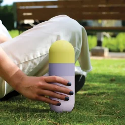 Water Bottles<ASOBU Orb Stainless Steel Vacuum Insulated Water Bottle, 14 oz., Pastel Purple (ADNASBV30PP)