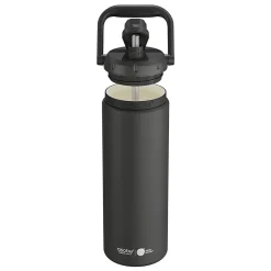Water Bottles<ASOBU Puramic Canyon Ceramic Double Wall Insulated Water Bottle, 50 oz., Black (ADNATMF7C)