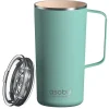 ASOBU Stainless Steel Double Wall Insulated Travel Mug, 20 oz., Mint (ADNANASM90MINT)
