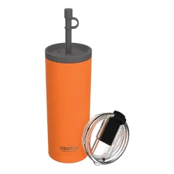 ASOBU Super Sippy Insulated Coffee Tumbler, 20 oz., Orange (NA-ICT200)