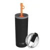 ASOBU Super Sippy Insulated Coffee Tumbler, 20 oz., Black (NA-ICT200)