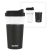 ASOBU Vista Stainless Steel Clear-Insulation Tritan Coffee Mug, 20 oz., Black (SM40)