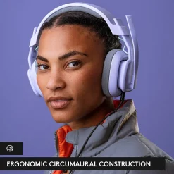 Logitech Astro A10 Gen 2 Stereo Over-the-Ear Gaming Headset, Lilac (939-002076)* Gaming Headsets