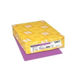 Discount 65 lb. Cardstock Paper, 8.5" x 11", Planetary Purple, 250 Sheets/Pack (22871) Card Stock